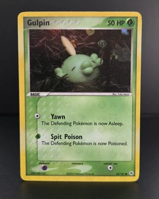 Pokémon TCG - GULPIN - 62/101 - REVERSE HOLO - EX: HIDDEN LEGENDS (2004) - LP/NM - Image 1 of 3