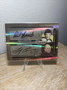 2008 UD Playoff Hockey Legends Autograph Phil Esposito Gerry Cheevers #98/100 - Picture 1 of 2