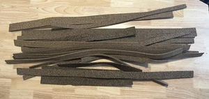 Midwest Products Cork Roadbed Strips Railroad Track Underlayment Mixed Lengths - Picture 1 of 5