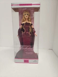 BARBIE BLONDE GEBURTSSTEIN SAMMLUNG JANUAR GRANAT COLLECTOR EDITION MATTEL 2002 - Bild 1 von 4