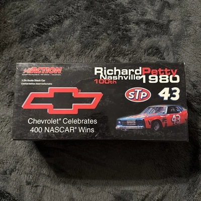 RICHARD PETTY 1980 STP CHEVY 400TH WIN COLOR CRHOME FUNDIDO A PRESIÓN Y TARJETA Foto 1 de 4