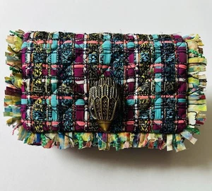 Kurt Geiger Jewel Tone Tweed Kensington Crossbody Handbag - Picture 1 of 8