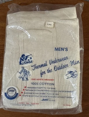 De colección. Hombre J.E. Cajones térmicos Morgan hasta el tobillo ropa interior para hombre al aire libre XL Foto 1 de 4