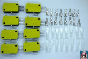 🕹 8 x microinterruttori zipstick / joystick microswitch C64 / Atari / Amiga 🕹 - Foto 1 di 3