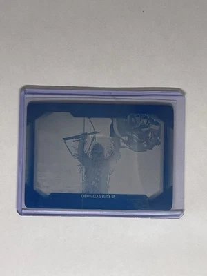 Placa de impresión Chewbacca Star Wars Topps Masterwork 2024 Behind The Scenes Foto 1 de 2