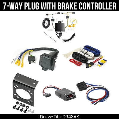 Kit de arnés de cableado de remolque DrawTite de 7 vías + control de freno para Volvo XC60 18-25 Foto 1 de 4