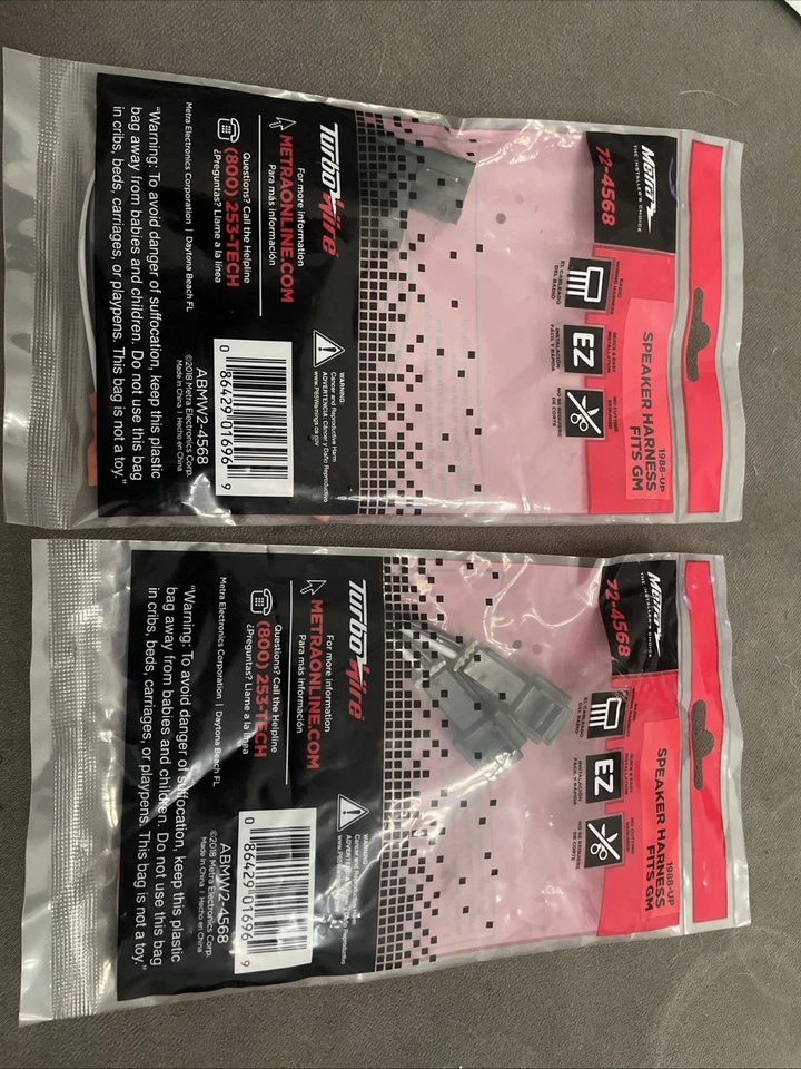 Metra 72-4568 1988-up GM Speaker Wire Harness Adapters Set Of 4 (New) - Image 1 of 1
