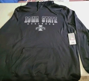 New Iowa State Cyclones Men's 2XL Hoodie / Hooded Sweatshirt Black Out XXL - Picture 1 of 2
