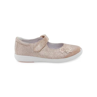 Stride Rite Holly Mary Jane Rose Gold Adjustable Flats Dressy Shoes Size 3M - Image 1 of 4