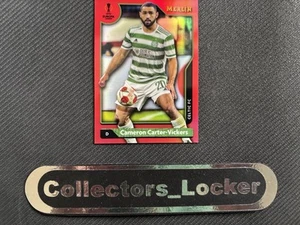 2021-22 Cameron Carter-Vickers Topps Merlin Chrome Red Celtic Card 9/10 Soccer - Picture 1 of 3