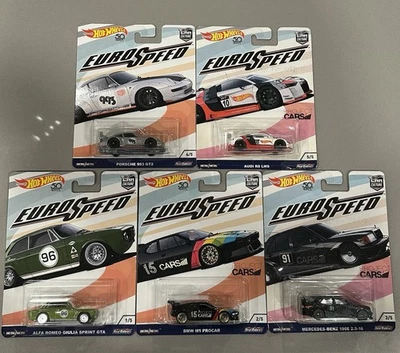 2018 Hot Wheels 50th Anniversary Euro Speed Car Culture — полный набор из 5 автомобилей Porsche - Изображение 1 из 4