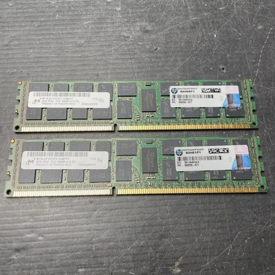 Set 2x 8GB Micron Ram MT36JSF1G72PZ-1G4M1FF DDR3 PC3-10600R, 500205-071 (K14-40) - Bild 1 von 3