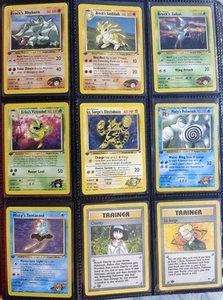 Gym Heroes 1st Edition Non Holo Set Part Complete 56/130 x9 Rares Included NM-LP - Picture 1 of 11