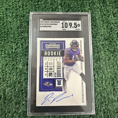 2020 Panini Contenders Devin Duvernay Auto SGC 10/9.5 - Image 1 of 2