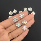 50pcs Flower Crystal Patches Sew On Rhinestone Clothing Decoration Accessories