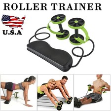 Waist Slimming Abdominal Trainer Ab Exercise Wheel Roller Fitness Equipment