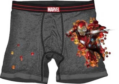 MARVEL COMICS IRON MAN CALZONCILLOS BOXER GRIS PEQUEÑOS Foto 1 de 2