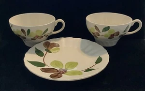 3 pc. lot of Vintage BLUE RIDGE Pottery, 2 cups Sunny Spray &1 Unk  Bread Plate - Picture 1 of 12
