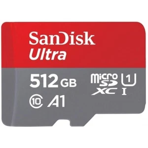 512GB Memory Card Sandisk Ultra High Speed MicroSD Class 10 for Cell Phones - Picture 1 of 5
