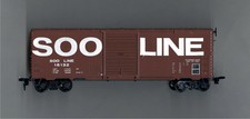 Roundhouse Ho Soo Line boxcar. Ex cond. Steps intact. Rd # 15132.