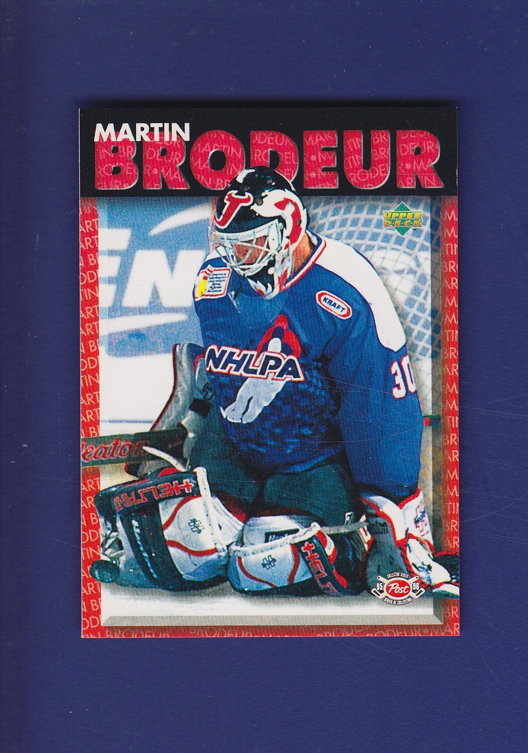 Martin Brodeur HOF 1995-96 Upper Deck Post Cereal Hockey #2 (MINT) New Jersey