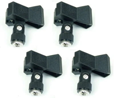 4 x Gefederte Universal Mikrofon Mikro Klammer Klemme Halter Clip Clamp HMHK01 - Bild 1 von 4