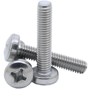 6mm M6 PHILLIPS PAN CABEZAL MÁQUINA TORNILLOS PERNOS A2 ACERO INOXIDABLE DIN 7985 H - Imagen 1 de 1
