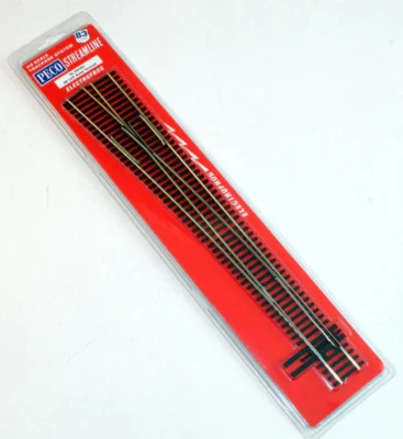 Peco SLE8382 HO Gauge Code 83 No 8 L/H Electrofrog Turnout - Image 1 of 2