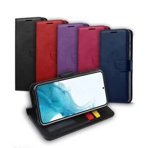 Wallet Flip Credit Card Folio PU Leather Case for Samsung Galaxy S24/ Plus/Ultra - Picture 1 of 10