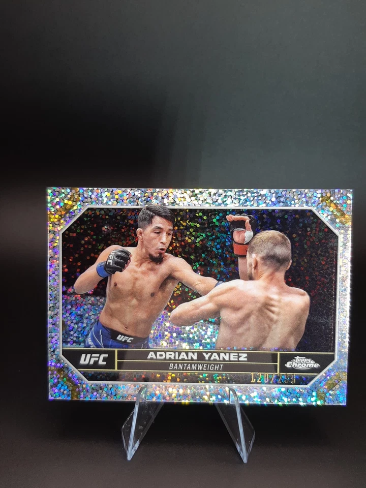 2024 Topps Chrome UFC #2 Adrian Yanez Speckle Refractor /299 - Image 1 of 2