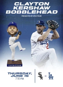 💥Clayton Kershaw Bobblehead Los Angeles Dodgers SGA 15.06.23 ⚾️💥 - Bild 1 von 3
