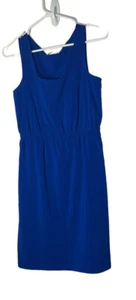 Calvin Klein Sleeveless Sundress Size 4 Blue Polyester Blend Elastic Waist - Picture 1 of 5