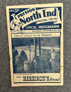 PRESTON NORTH END V BARNSLEY 1949 DIVISION TWO - Picture 1 of 2
