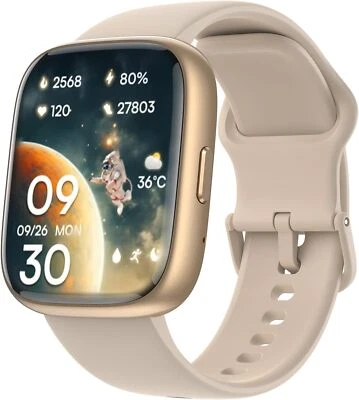 Reloj Inteligente Hombres Mujeres Alexa Llamadas Fitness Impermeable HR SpO2 para Samsung Galaxy Foto 1 de 4