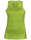 Ladies Sports Vest Womens Tank Top Lightweight Quick Dry Racer Back Fitness Tops