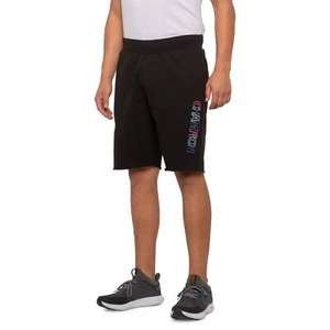 Champion Reverse-Weave Cut-Off Sweat Shorts Embroidered Logo Black sz MED fleece - Picture 1 of 7
