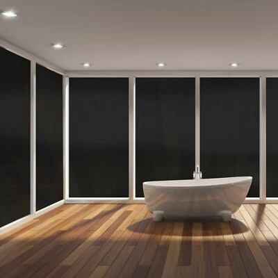 Verdunkelungsfolie 9,80€/m² Fenster schwarz 100% Blickdicht Fensterfolie Folie - Bild 1 von 2