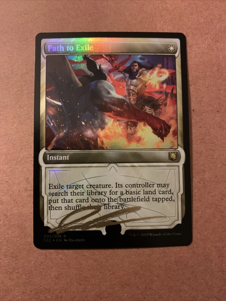 MTG Magic Path To Exile FOIL Signed Artist Proof x1 SS2 Daarken - Image 1 of 2