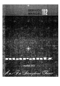 Manual de servicio instrucciones para Marantz 112 - Imagen 1 de 1