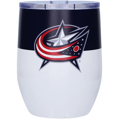 Columbus Blue Jackets 16oz. Colorblock Stainless Steel Curved Tumbler Cover