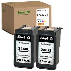 2PK PG-245XL Replacment black ink cartridge FOR Canon IP2855 TR4520 TS3322 - Imagen 1 de 24