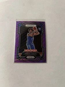 2023-24 Panini Prizm Monopoly Dereck Lively II Rookie Purple Wave Mavs #24 RC - Bild 1 von 2