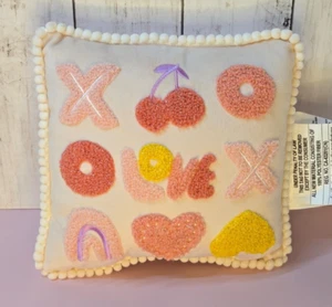 2025 Target Spritz Small Square Valentine's Day Pillow Love Bingo NEW - Picture 1 of 4
