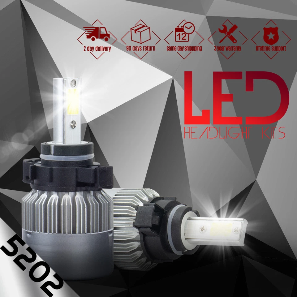 Kit de conversão de farol de neblina XENTEC LED HID 6K 5202 12086 H16 Dodge Avenger 2010-2012 - Imagem 1 de 4