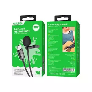 MICROFONO A CRAVATTA KAKUSIGA KSC-842 PER CELLULARI E TABLET CON CONNETTORE USB - Foto 1 di 1