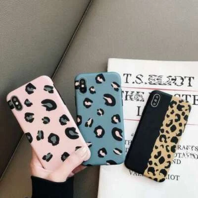 For iPhone12/11 8 XS Plus Pro MAX XR Leopard Print Phone Case Back Cover Shell - Image 1 of 4