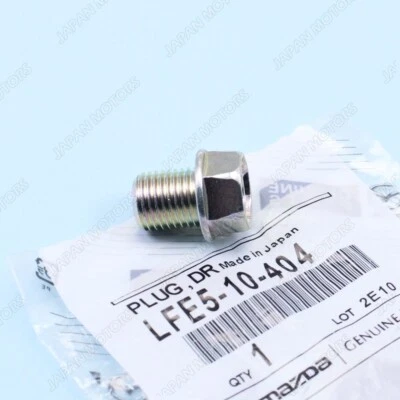 Новая оригинальная сливная пробка масляного поддона двигателя Mazda от оригинального производителя 3 5 MX-5 MIATA CX-7 LFE5-10-404 - Изображение 1 из 4