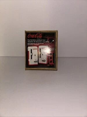Rare ERTL Coca Cola Coke Diecast Miniature Pop Machines & Hand Cart - Image 1 of 4