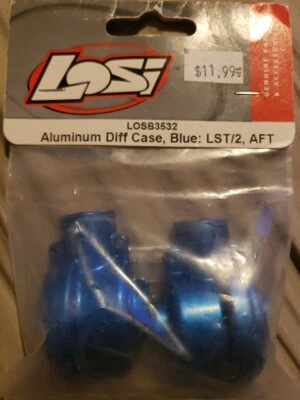 LOSB3532	Losi LST LST2 Aftershock  Aluminum Diff Case, Blue - Image 1 of 4