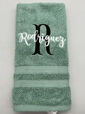 Toalla de mano con monograma Foto 1 de 4